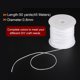 thumbnail image 2 of 4 Rollos Hilo de Nylon Trenzado 0.8mm 50 Yardas Artesanía Satén Cuerda para Pulsera Collar Kumihimo Blanco Unique Bargains, 2 of 5