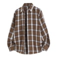 thumbnail image 2 of Amzcrzy Men's Shirts Long Sleeve Button Plaid Shirts Cotton Regular Oversized Relaxed Fit Flannel Shirt, 2 of 9