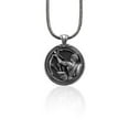 thumbnail image 4 of Sagittarius Handmade Sterling Silver Men Charm Necklace, Sagittarius Zodiac Sign Men Jewelry, Horoscope Necklace, Sagittarius Birthday Gift, 4 of 5