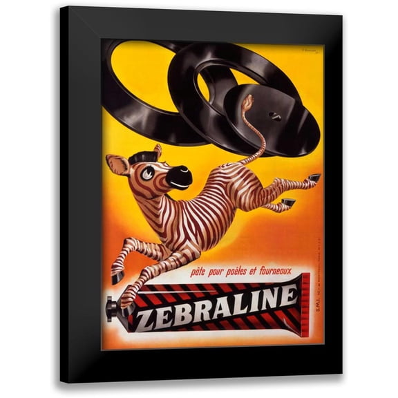 Gurtler 11x14 Black Modern Framed Museum Art Print Titled - Zebraline