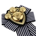 thumbnail image 5 of 4Pieces Vintage Stripe Fabric Bow Tie Brooch Pin Cravat, 5 of 8