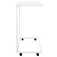 thumbnail image 2 of vidaXL Table d'Appoint avec Roulettes Blanc 55x35x70 cm Bois Manufacturé, 2 of 4