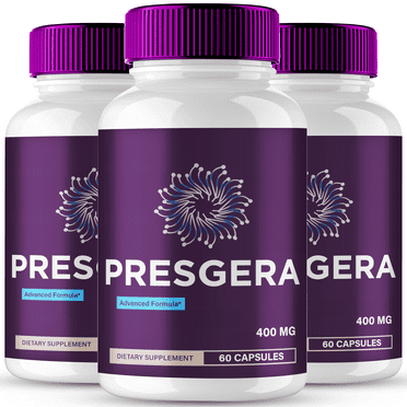 Presgera Capsules, Advanced Formula, Official Presgera Nerve Health Supplement Pills - Maximum Strength, All Natural Healthy Circulation & Stable Levels, Pres Gera Support Reviews (3 Pack)