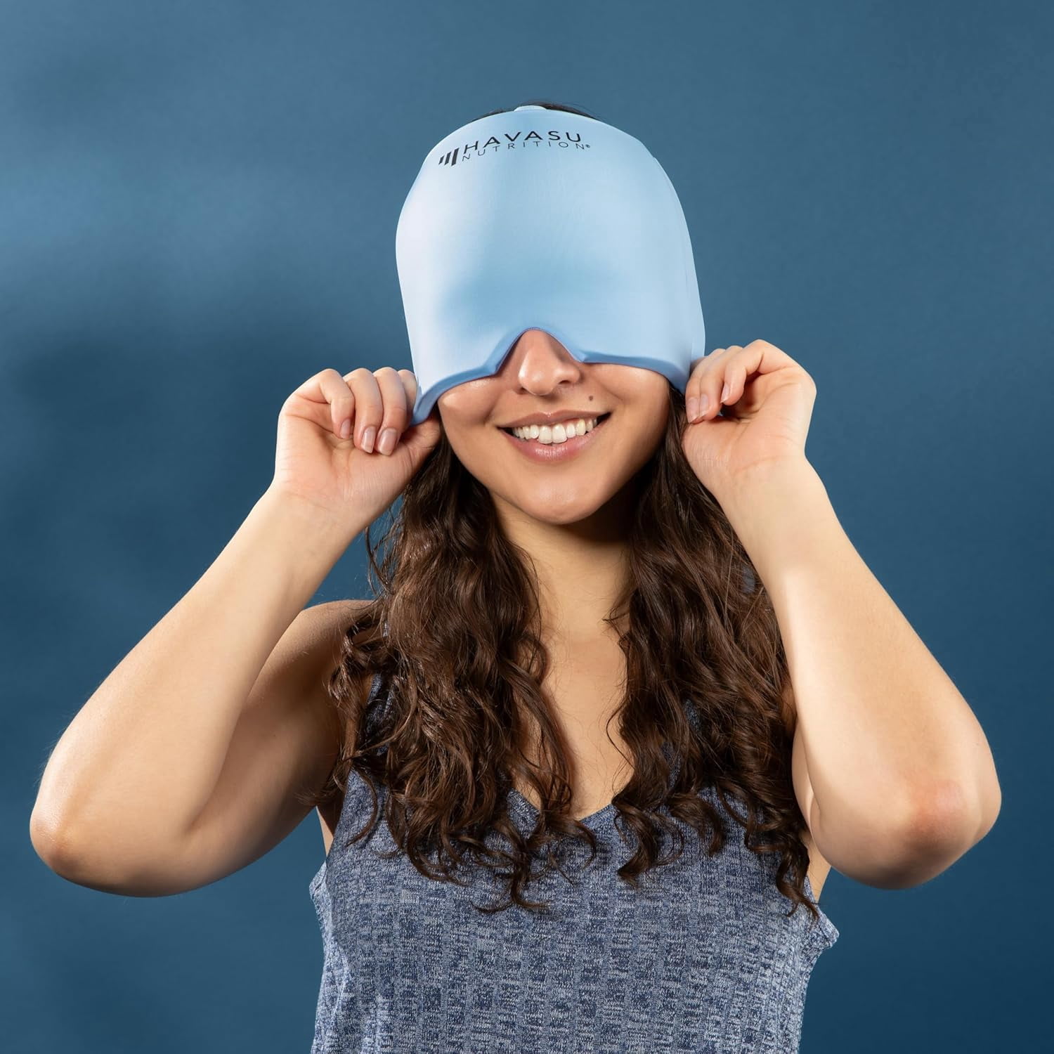 Havasu Nutrition Reusable 360-Degree Headache Relief Cap for Hot and Cold Therapy
