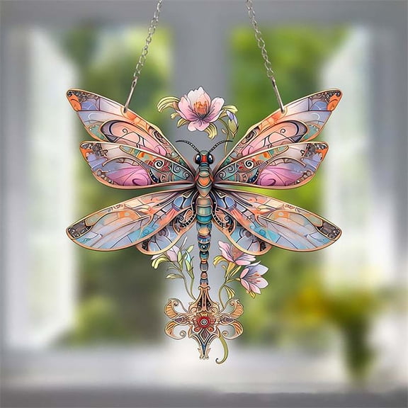 Hanging Wall Decor,Acrylic Butterfly Window Door Hanging Art Festive Scene Decorative Pendant