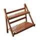 thumbnail image 5 of Soporte de bambú para plantas, estante para plantas, soporte para flores, organizador de escritorio decorativo de 2 capas Marrón oscuro 30cm, 5 of 9