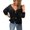 Black, variant on Vedolay Sweaters for Women Open Front Knit Coat Shrugs for Women Gray,2XL