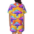thumbnail image 3 of Lsque Magic Mushrooms Women's Short-Sleeved Pajama Set - 2 Piece Soft and Lightweight Sleepwear Set-4X-Large, 3 of 9