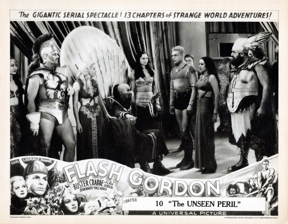 Flash Gordon Top Seated Center Charles Middleton Third From Right Buster Crabbe Bottom From Left Jean Rogers Buster Crabbe In Chapter 10 The Unseen Peril 1936 Movie Poster Masterprint