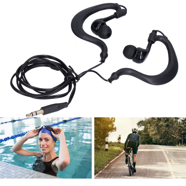 Auriculares de Natación Impermebles, Taponas para los Oídos reemplazables, enchufe de 3,5 mm, Diseño Ergonímico para Nadar, Correr, superficie