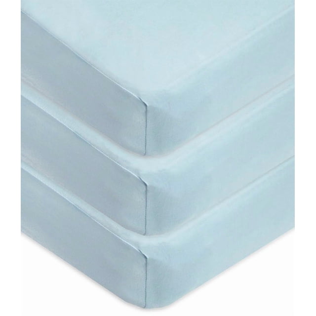 Sábanas ajustables para cuna American Baby, 132 x 71 cm, algodón, paquete de 3
