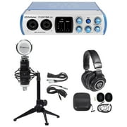PRESONUS 1-Person Podcasting Podcast Recording Kit w/Mic+Headphones+Tripod Stand
