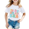thumbnail image 2 of ibiyuan Big Sister Shirt for Girls Toddler Kids Promoted To Big Sister Girls Tshirts Baby Announcement Short Sleeve Shirts Girl Shirts Trendy Sibling Outfits Basic Tee Girl Tops Size 10-12, 2 of 4