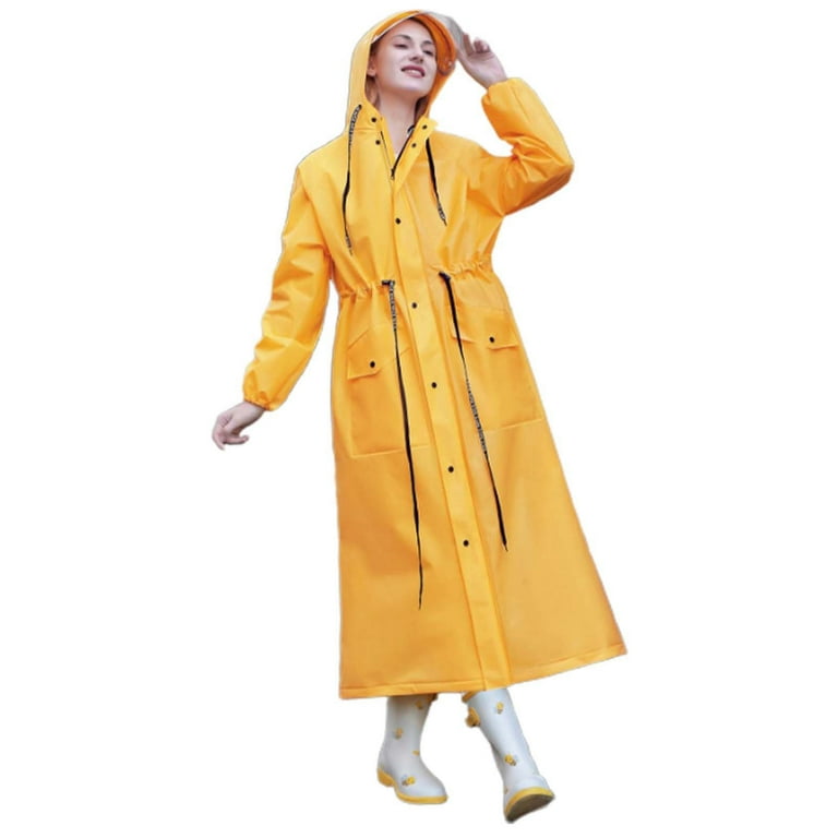 YOUSNH Women's Long Raincoat Adult Full Body Rain Gear for