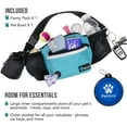 thumbnail image 2 of PetAmi Dog Fanny Pack, Treat Pouch for Dog Walking, Training, Built in Poop Bag Dispenser, Water Bottle Holder, Collapsible Bowl, Pet Treat Waist Belt for Hiking, Running, Kibbles (Turquoise), 2 of 7