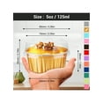 thumbnail image 3 of 10/50/100pcs Disposable Ramekins (5oz/150ml) Mini Aluminum Foil Baking Cups With Lids Creme Brulee Cupcake Liners, Desert Cheesecake Pans Flan Molds Tin Cups Containers For Party Favor Birthday, 3 of 10