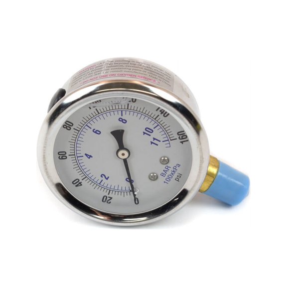 Canton 24-500 Accusump Liquid Filled Stainless Oil Pressure Gauge 0-160 Psi