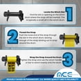 thumbnail image 3 of Mega Cargo Control Leg Bracket Side Mount Web Winch For 2" - 4" Winch Strap Flatbed Trailer 5500 WLL, 5 Packs, 3 of 7