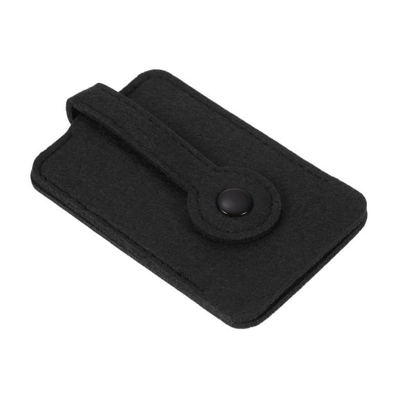 Felt Pullout Key Case Car Key Organize Pouch with Drawstring for Home Office Car Key, Black