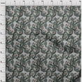 thumbnail image 4 of oneOone Georgette Viscose Gray Fabric Tropical Craft Projects Decor Fabric Printed By The Yard 42 Inch Wide, 4 of 5