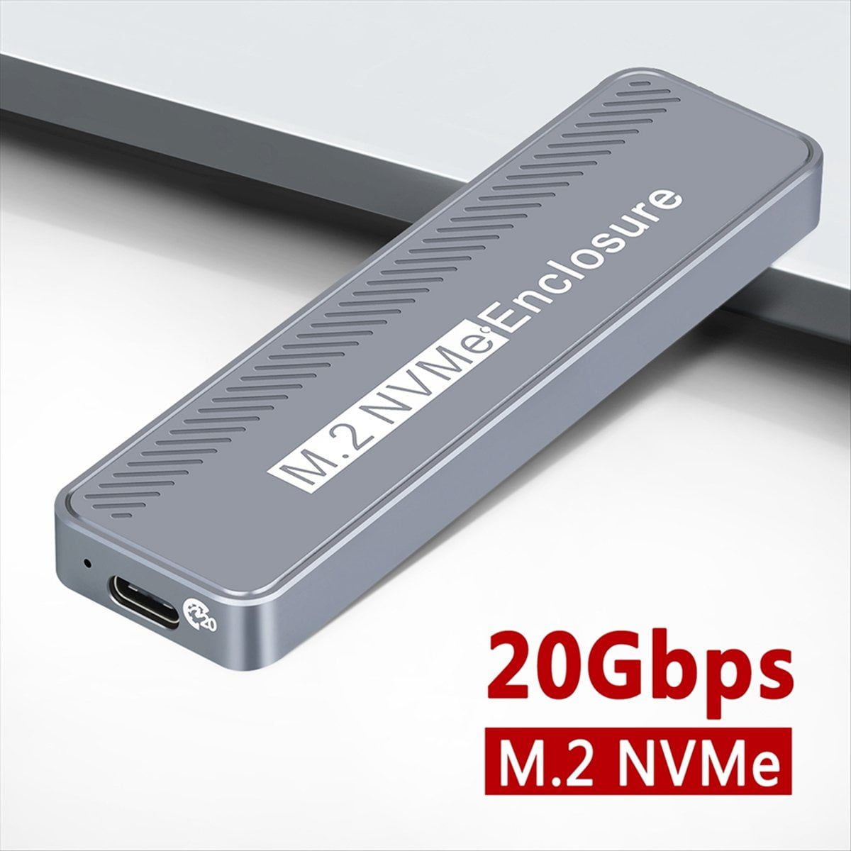M.2 NVMe HDD Enclosure USB3.2 GEN2x2 20Gbps Multi-Functional High Speed Transfer HDD Enclosure