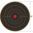thumbnail image 3 of 8 Inch Reactive Splatter Self Adhesive Shooting Targets - Bright Fluorescent Yellow Upon Impact - for Rifle, Pistol, Airsoft, BB Gun, Pellet Gun, Air Rifle (50 Pcs), 3 of 5