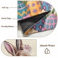 thumbnail image 6 of Round Rugs 3.3 Ft, Easter Bunny Non Slip Area Rugs for Kitchen Bedroom Entryway, Colorful Eggs Spring Tulips Flower Vintage Washable Carpet Runner Rug Floor Mats for Bedroom Home Decor, 6 of 8