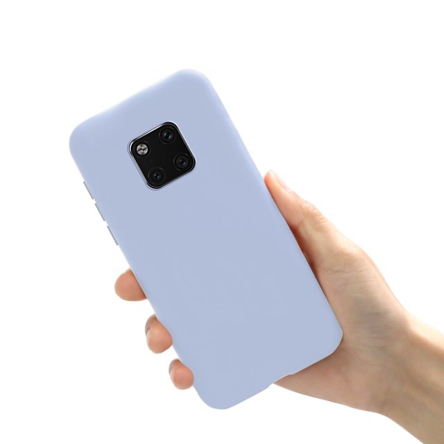 for Huawei Mate 20 Case case luxury silicone protective Cover for Huawei Mate 20 Pro Funda Coque Cases comfortable phone shell Purple Huawei Mate 20 Pro