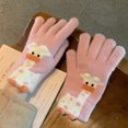 thumbnail image 1 of Guantes cálidos de dibujos animados con pantalla táctil para mujer, de invierno, gruesos, lindos, para parejas, para estudiantes, de lana tejida a prueba de frío, para montar a caballo con cinco dedos, 1 of 6