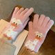 thumbnail image 1 of Guantes cálidos de dibujos animados con pantalla táctil para mujer, de invierno, gruesos, lindos, para parejas, para estudiantes, de lana tejida a prueba de frío, para montar a caballo con cinco dedos, 1 of 6