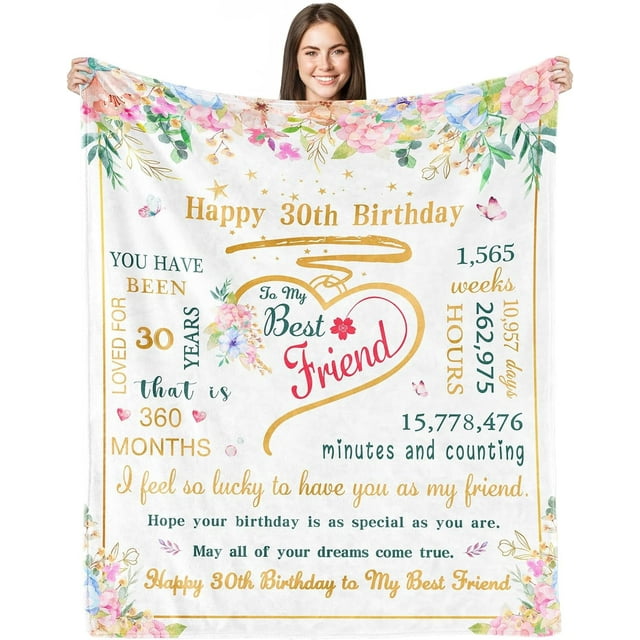 LHSHID Birthday Gifts Blanket Flannel Soft and Comfortable Anti static Bed Sofa Blanket 60x80in