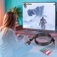 thumbnail image 7 of Component YPbPr HD Cable Compatible with PS2/PS3/PS3 Slim to HDTV-EDTV(HD 480P), 180cm, Black, 7 of 7