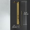 thumbnail image 4 of VIGO Rector 55 in. H x 6 in. W 2-Jet Shower Panel System with Square Head and Hand Shower Wand in Matte Brushed Gold, 4 of 12