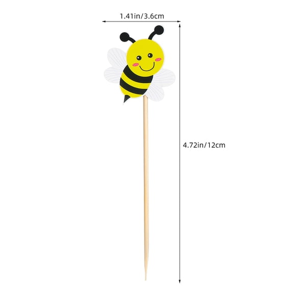 Baluue 100pcs Dessert Cake Picks and Cupcake Toppers for Party Decorations, Birthday Celebrations, and Special Events