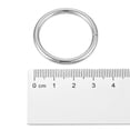 thumbnail image 5 of 25mm Metal O Rings Non-Welded for Straps Bags Belts DIY Silver Tone 50pcs, 5 of 5