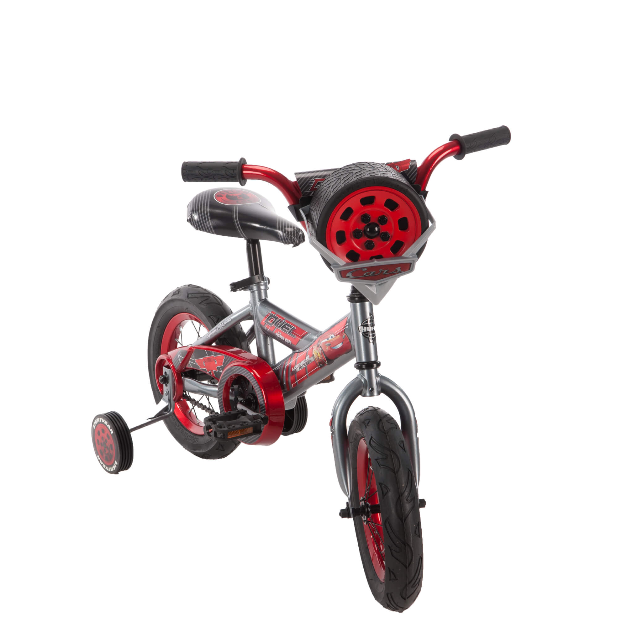 Disney Pixar Lightning McQueen 12" Boys' Red Bike with Sounds, by Huffy - image 2 of 8