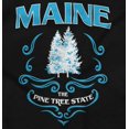 thumbnail image 2 of Maine Pine Tree State Woodland Fir Women's Graphic T Shirt Tees Brisco Brands S, 2 of 5