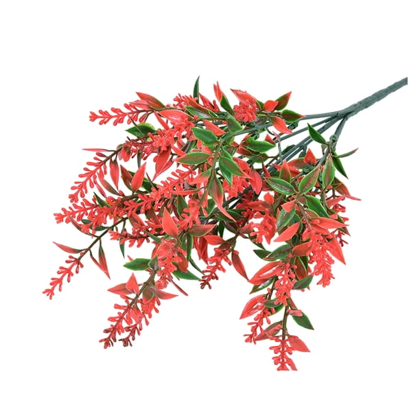 Inteprter Las flores artificiales perfectas para cualquier habitación de tu hogar Flores artificiales Plantas artificiales Decoración de Decoración del hogar rojo brillante