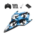 thumbnail image 3 of Avión RC, helicóptero de control remoto, modelo de avión de combate para niños y adolescentes. Azul, 3 of 8