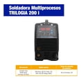 thumbnail image 2 of Kit Soldador INFRA Trilogía 200i incluye Careta Econoline Black Lacquer M1914A sombra DIN 4/9-13 y Guante INFRA rojo de carnaza gruesa, resistente y flexible., 2 of 10