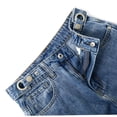 thumbnail image 6 of KIDSCOOL Little Big Girls Denim Pants Loose Casual Baggy Wide Leg Jeans,Light Blue,7-8 Years, 6 of 7