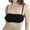Black, variant on ToBeInStyle Women's Straight Strap Bandeau Bra