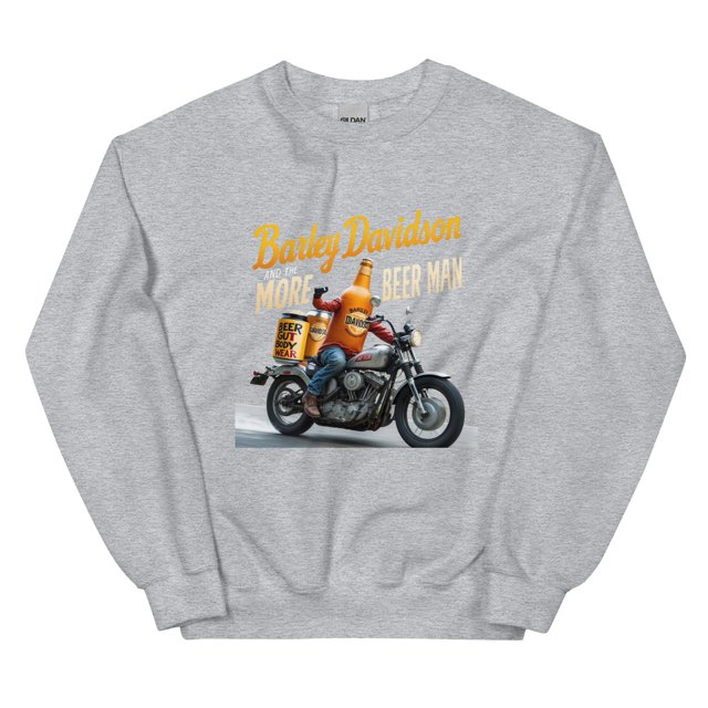 Barley Davidson et les Plus Beer Man 2 Chandail en Molleton Unisexe