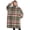 Green Red Brown, variant on Oversized Wearable Blanket Hoodie,Multi Color Plaid Checkered Pattern Sherpa Blanket Hoodie with Super Pockets,Super Warm Fuzzy Pullover for Women & Men