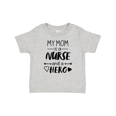 

Inktastic My Mom is a Nurse and a Hero Gift Baby Boy or Baby Girl T-Shirt