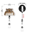 thumbnail image 3 of WIRESTER Acrylic Reel ID Holder Belt Clip Badge Retractable with Alligator Clip for Office Worker, Medical Staffs, Nurse, Doctor, Teacher, Student - Gerbil, 3 of 5
