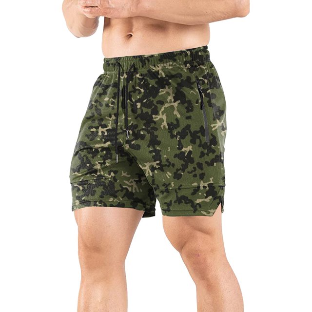 Pantalones Cortos deportivos de camuflaje para hombre, bañadores de cintura elástica, ropa de playa suelta, chándal de playa Fivean unisex