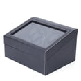 thumbnail image 6 of Miumaeov 4+6 Automatic Rotation Watch Winder Storage Box Luxury PU Leather Wood Display Case Organizer, 6 of 16