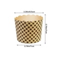 thumbnail image 3 of High Temperature & Oil Proof Kraft Paper Cupcake Liners for Oven Baking - 100 Count, 3 of 6