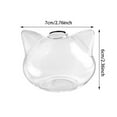 thumbnail image 2 of Jarrón de escritorio con forma de gato, pequeño jarrón de cristal, estante para cría, adecuado para la decoración del hogar y bodas, 2 of 7